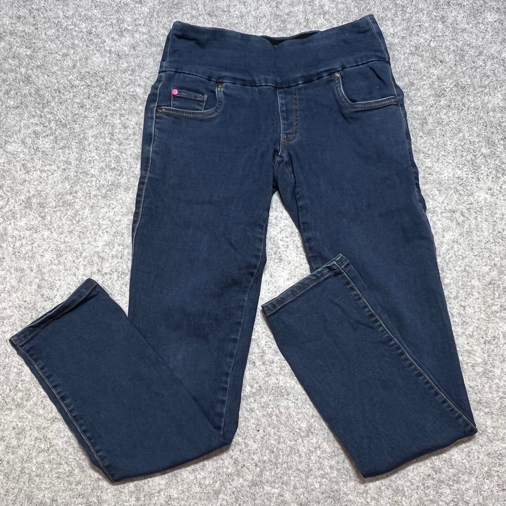 PajamaJeans Womens XS Dark Wash Skinny Pull On Denim Jeggings Indigo‎